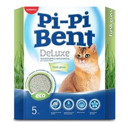 Наполнитель Пи-Пи-Бент Deluxe Fresh grass (коробка), 5кг АГ