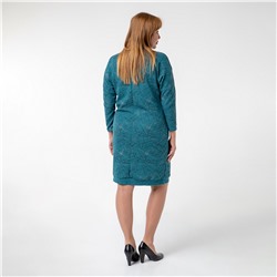 Платье, трикотаж, бирюзовый
