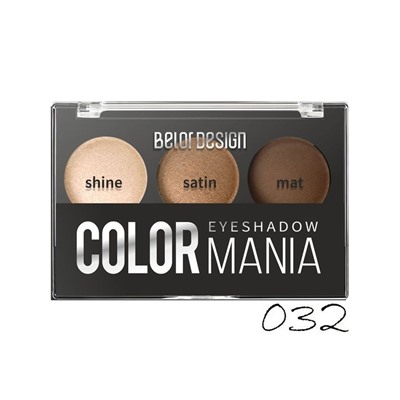 ТЕНИ ДЛЯ ВЕК 3-Х ЦВЕТНЫЕ COLOR MANIA