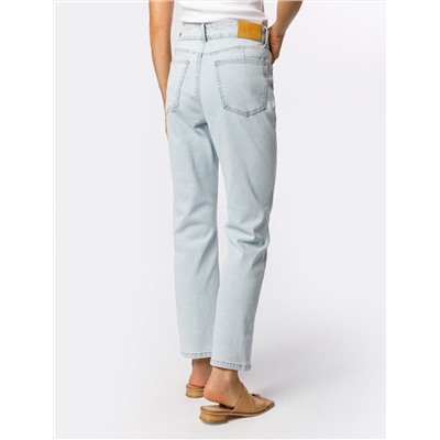 Укороченные джинсы из эластичного денима