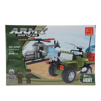 Конструктор Army 245дет.Военная техника 32*21см  / коробка 22507