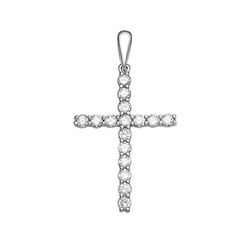 Подвеска из серебра куб.циркон., В10-0034