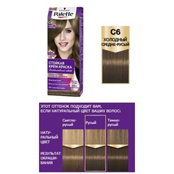PALETTE C06 Холодный средне-русый АКЦИЯ! СКИДКА 15%