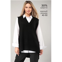 Женский вязаный жилет оверсайз Happyfox