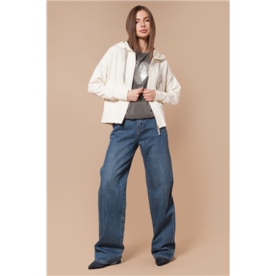 Худи на молнии с золотистой фурнитурой