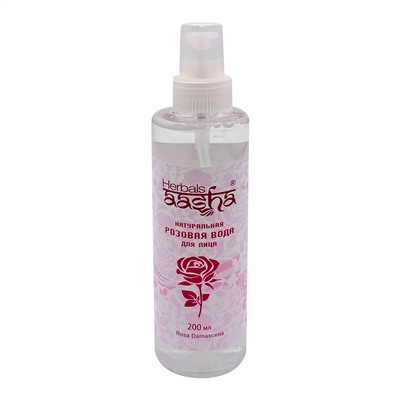 Натуральная РОЗОВАЯ ВОДА для лица, Aasha Herbals, СПРЕЙ 200 мл.