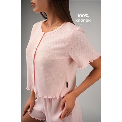 Женская пижама с шортами из ажурного хлопка Happyfox