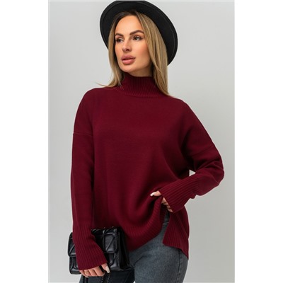 Женский джемпер оверсайз с воротником-стойкой Happyfox