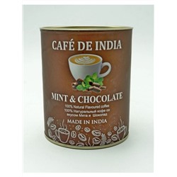 Cafe De India MINT & CHOCOLATE, Bharat Bazaar (100% Натуральный растворимый кофе СО ВКУСОМ МЯТЫ И ШОКОЛАДА, Бхарат Базаар), 100 г.