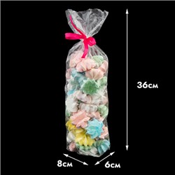 Пакет прозрачный с квадратным дном, 6*8 см, высота 36 см