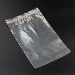 Пакет прозрачный для пряников с клейкой полосой 15*20 см