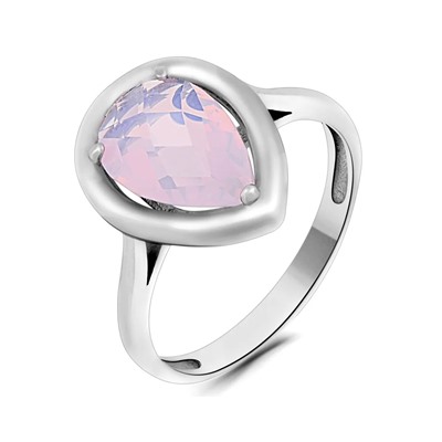 Кольцо, лунный камень розовый, Ю-100М46