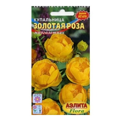 Купальница Золотая роза (Аэлита)
