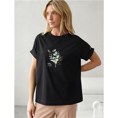 Футболка из премиального хлопка с авторским принтом