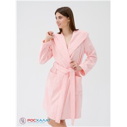 Махровый женский укороченный халат с капюшоном МЗ-01 (7)