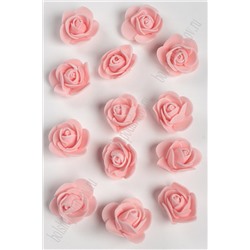 Головки цветов "Роза" мелкая 25 мм (100 шт) SF-2097, розовый персик №4