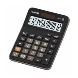 Калькулятор 12 разрядов MX-12B 2 питания 29х106.5х147 мм (537016) черный CASIO