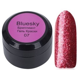 Bluesky Гель-краска для ногтей / Brilliant 07BR, бордовый, 8 мл