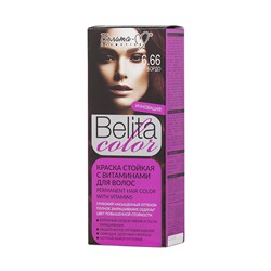 Belita сolor Краска стойкая с витаминами для волос № 6.66 Бордо (к-т)