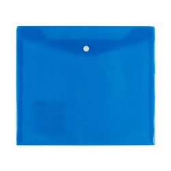 Expert Complete. "Premier" Папка-конверт для тетрадей с кнопкой A5+ 180 мкм синий арт.210402