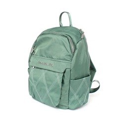 Рюкзак жен текстиль CF-2320,  2отд,  4внут+3внеш/ карм,  зеленый 256566