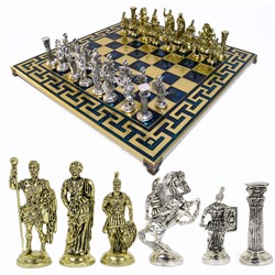 Шахматы с металлическими фигурами "Римляне" 450*450мм