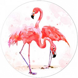 Фламинго №1, картинка на вафельной бумаге 20 см