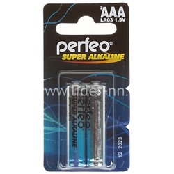 Батарейка алкалиновая Perfeo LR03/2BL mini