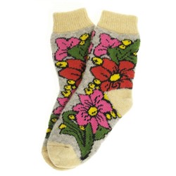 Носки женские "Цветочки" 5-61-1