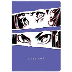 Обложка для паспорта "Kawaii" ПВХ, 2 кармана MS_47030 MESHU