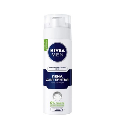 Men Пена д/бр. Чувств.кожа 200мл 81720 бел Nivea