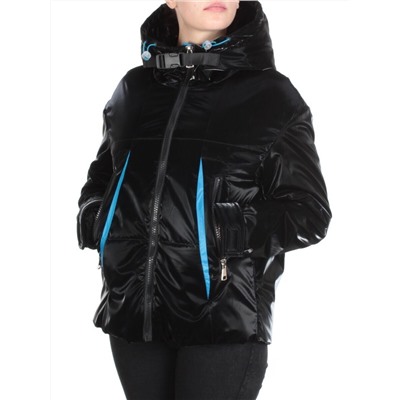 D004 BLACK Куртка демисезонная женская (100 гр. синтепон) размер L (46) - 52 российский