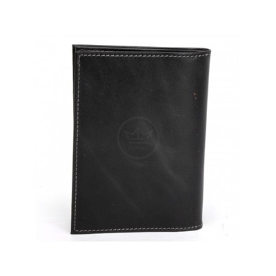 Обложка для авто+паспорт Premier-О-78 натуральная кожа черный пулл-ап (30)  227488