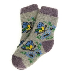 Носки детские "Бабочки на цветке" 6815-3
