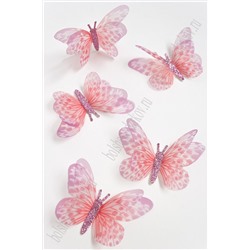 Бабочки шифоновые большие 6 см (10 шт) SF-4485, №6