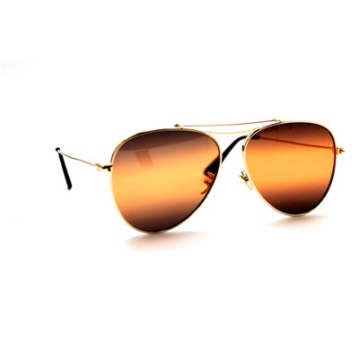 Солнцезащитные очки Gucci - 0095 золото оранжевый
