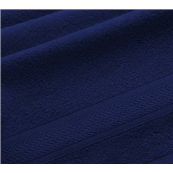 Полотенце махровое Утро 400гр/м2 Узбекистан ТД, темно-синий