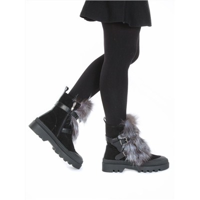 M20-5046 Ботинки зимние женские (натуральная замша, натуральный мех) размер 37
