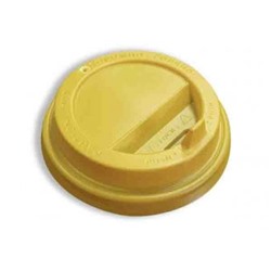 Крышка д/стакана ПР-TLS-80 желтая с откидным клапаном (1000/100)