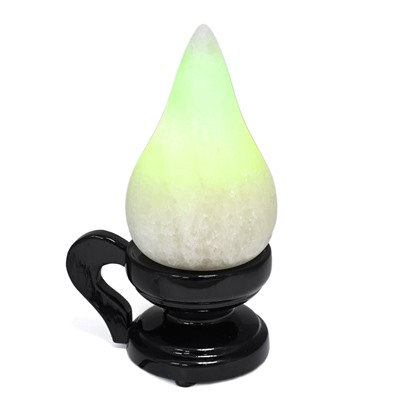 Солевая лампа "Канделябр" 140*110*240мм 2-3кг, свечение зелёное.