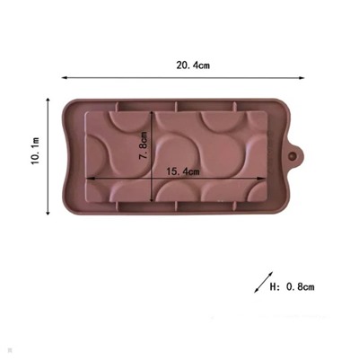 Форма силиконовая для шоколада «Плитка гипноз»