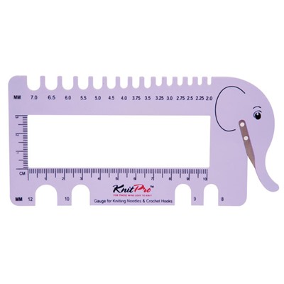 Линейка "Слон" для определения размера спиц с резаком для нити
