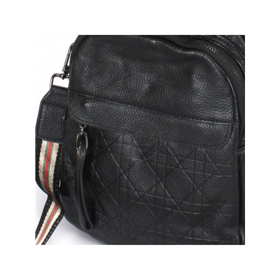Рюкзак жен натуральная кожа OPI-8061-1,  2отд,  4внутр+4внеш/карм,  черный 243246