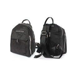 Рюкзак жен текстиль CF-2317,  1отд,  2внут+2внеш/ карм,  черный 256618