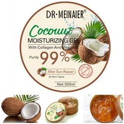 Увлажняющий гель для лица и тела с кокосом Dr.Meinaier 99% coconut gel, 300 гр.