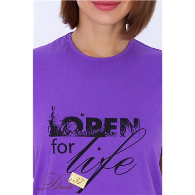 Костюм «Открыта для жизни» фиолетовый