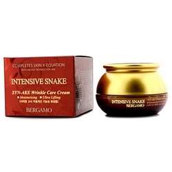 Крем антивозрастной с пептидом Bergamo  Intensive snake syn-ake wrinkle care cream, 50г