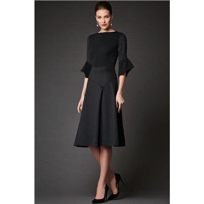 Шикарное чёрное платье Олеандра