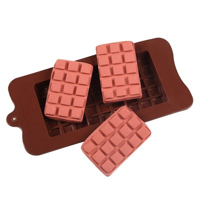 Форма силиконовая для шоколада «Плитки классические 3 в 1»