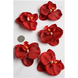 Головки цветов "Орхидея" 6,5 см (30 шт) SF-2293, красный